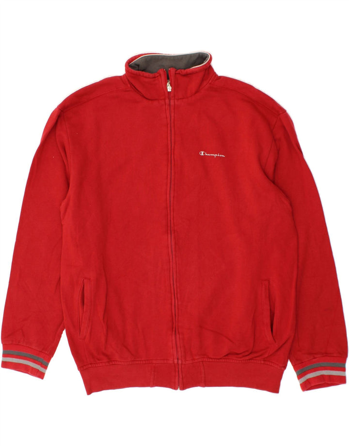 CHAMPION Womens Tracksuit Top Jacket UK 22 3XL Red Cotton Vintage Champion and Second-Hand Champion from Messina Hembry 