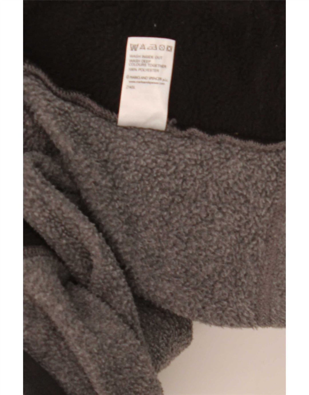 Marks & Spencer Herren Fleecejacke UK 38 Mittelgraues Polyester