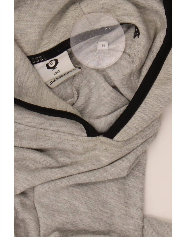 JACK & JONES Herren Kapuzenpullover mittelgraue Baumwolle