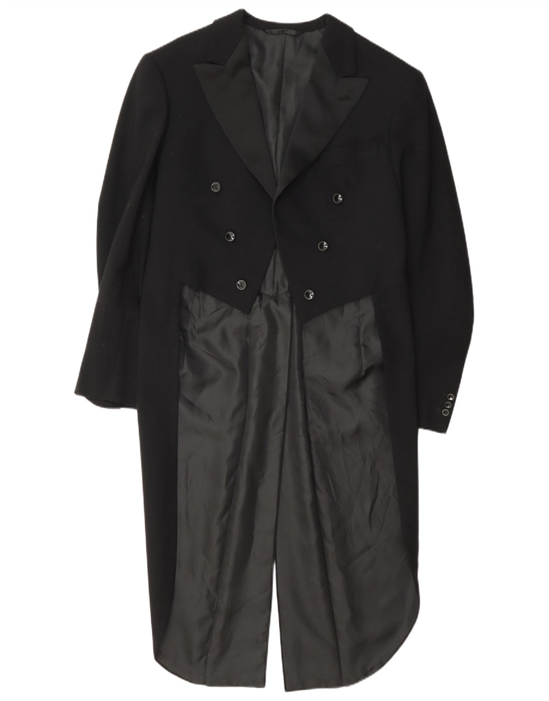 Vintage Herren Tailcoat Blazer Jacke UK 36 Small Schwarz