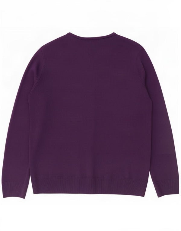 Marks & Spencer Damen-Cardigan-Pullover UK 14 Mittellila Acryl