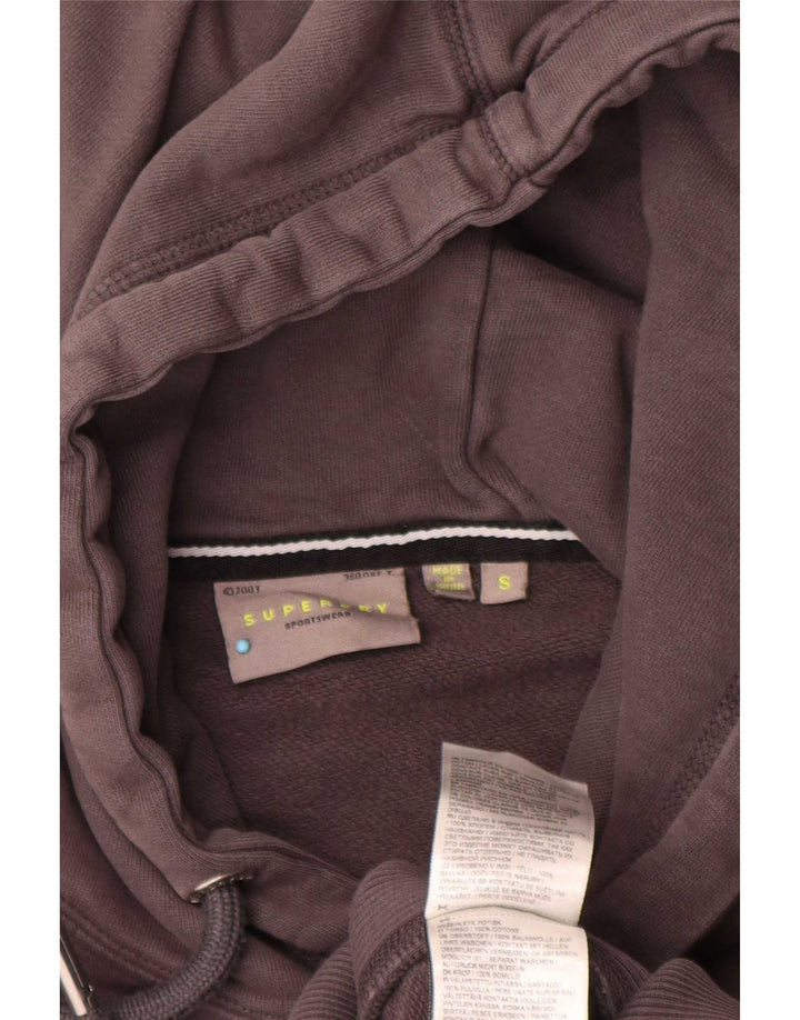 Superdry Herren-Kapuzenpullover, Größe S, braune Baumwolle