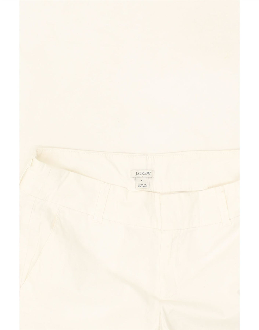 J. CREW Womens Chino Shorts US 4 Small W30 White Cotton Vintage J. Crew and Second-Hand J. Crew from Messina Hembry 
