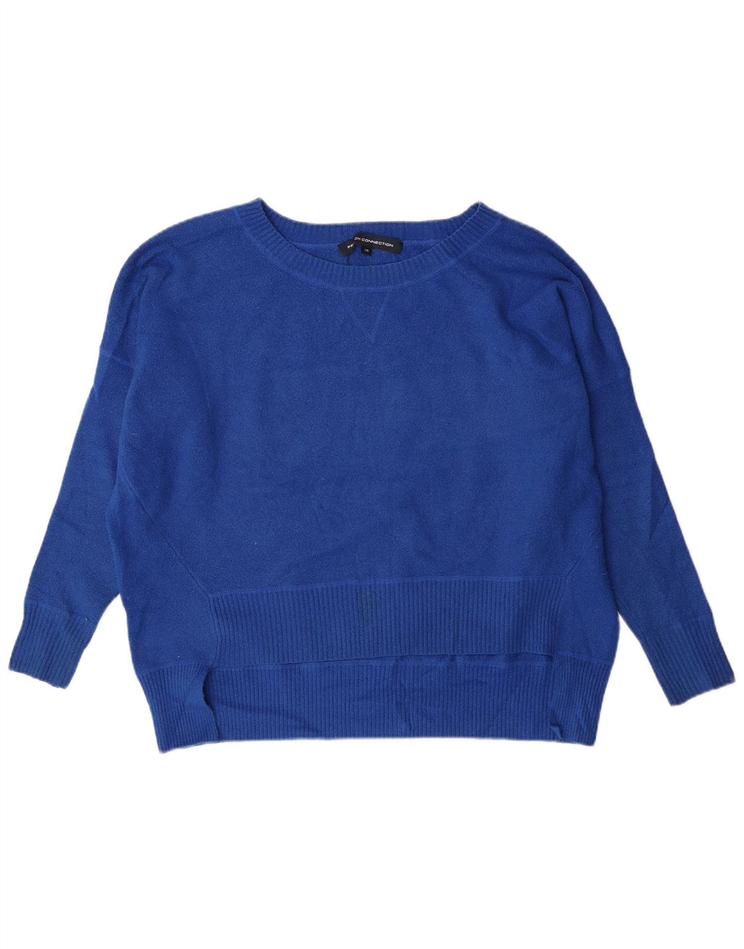 French Connection Damen-Pullover mit U-Boot-Ausschnitt, Gr. 6, XS, Blau, klassisch