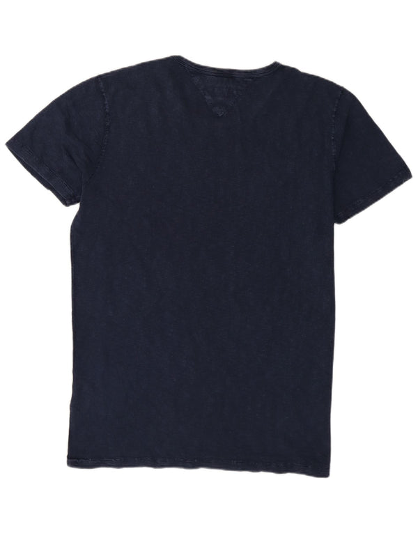Tommy Hilfiger Herren-T-Shirt mit Grafik, XL, Marineblau, Baumwolle