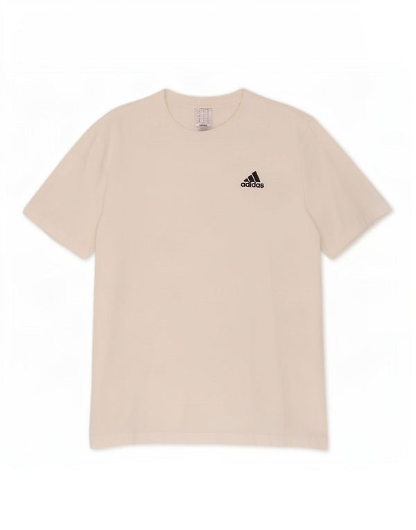Adidas Herren T-Shirt Top Large Weiß Baumwolle