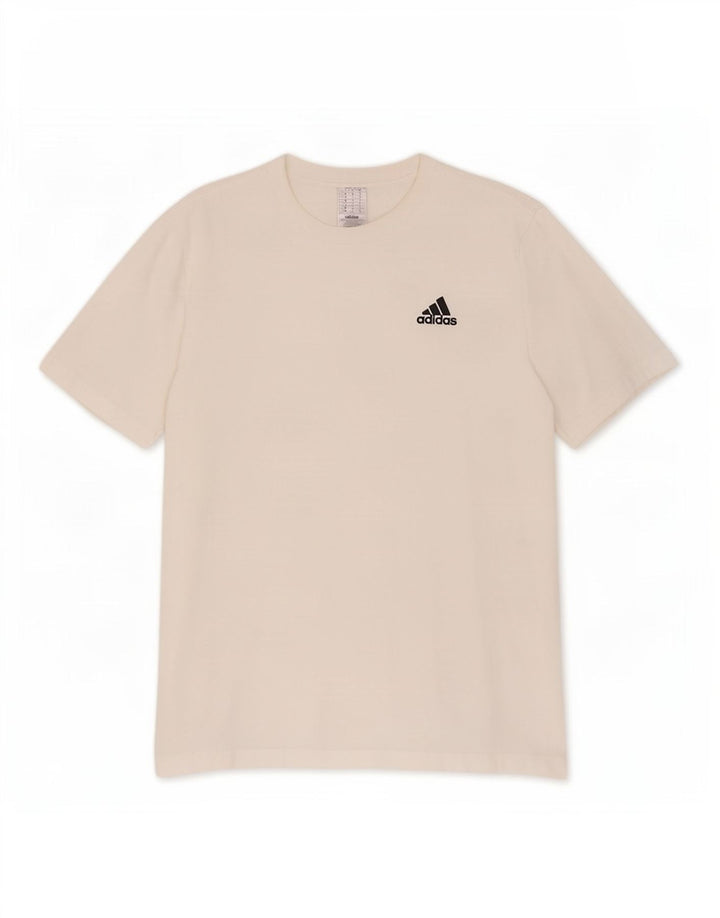 Adidas Herren T-Shirt Top Large Weiß Baumwolle