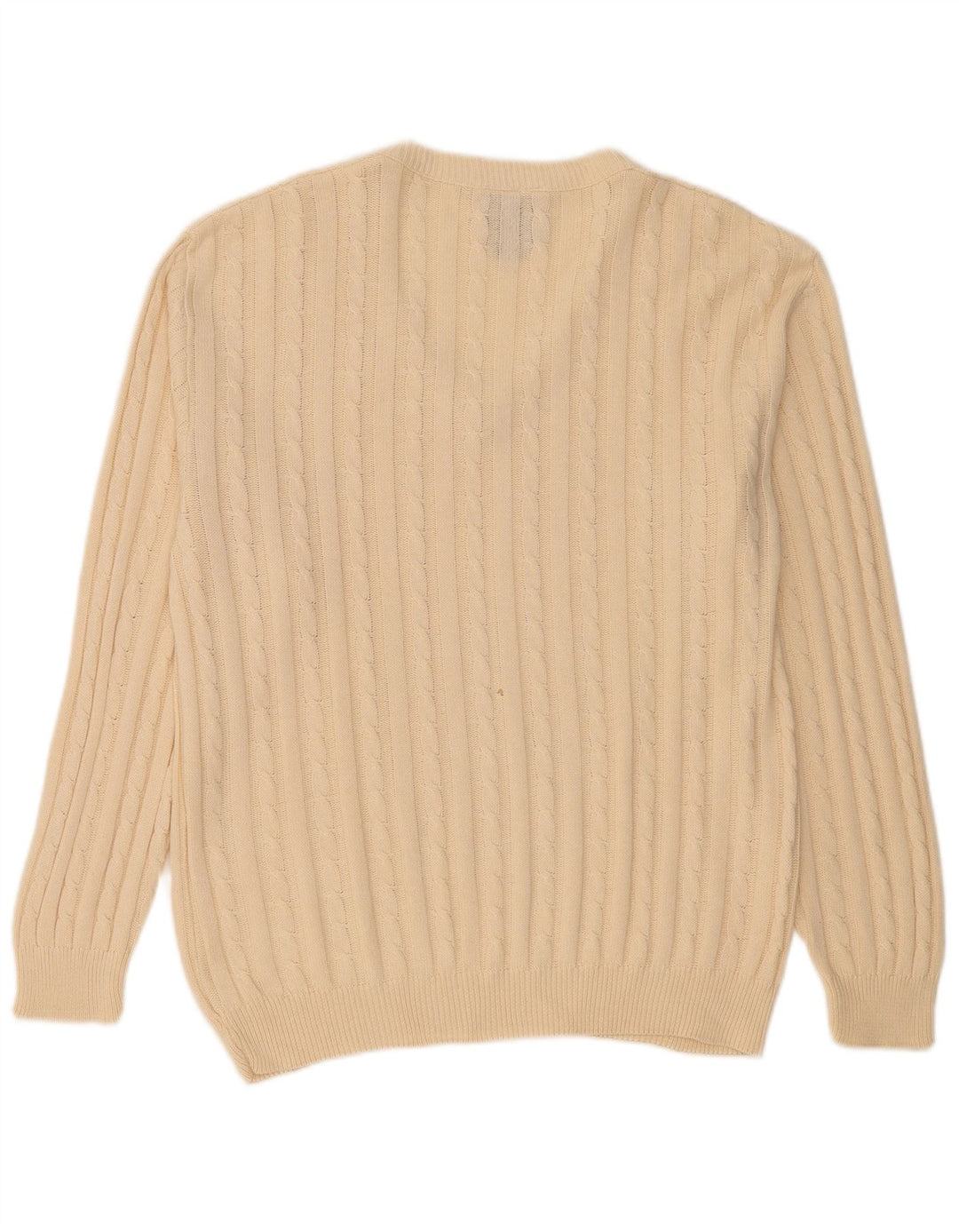 North Pole Herren-Pullover mit V-Ausschnitt, Mittelbeige