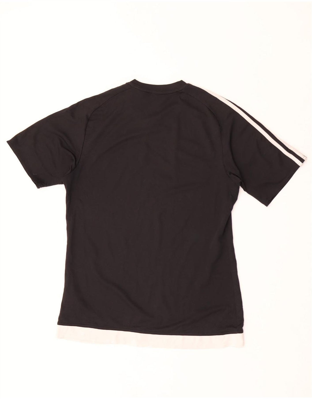 Adidas Damen Climalite T-Shirt Top UK 14 Medium Schwarz Polyester