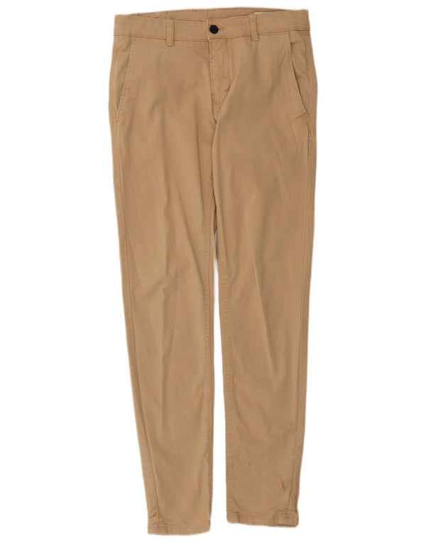 Zara Slim Chino-Hose für Herren, EU 38, Größe S, W30, L29, Beige, Baumwolle