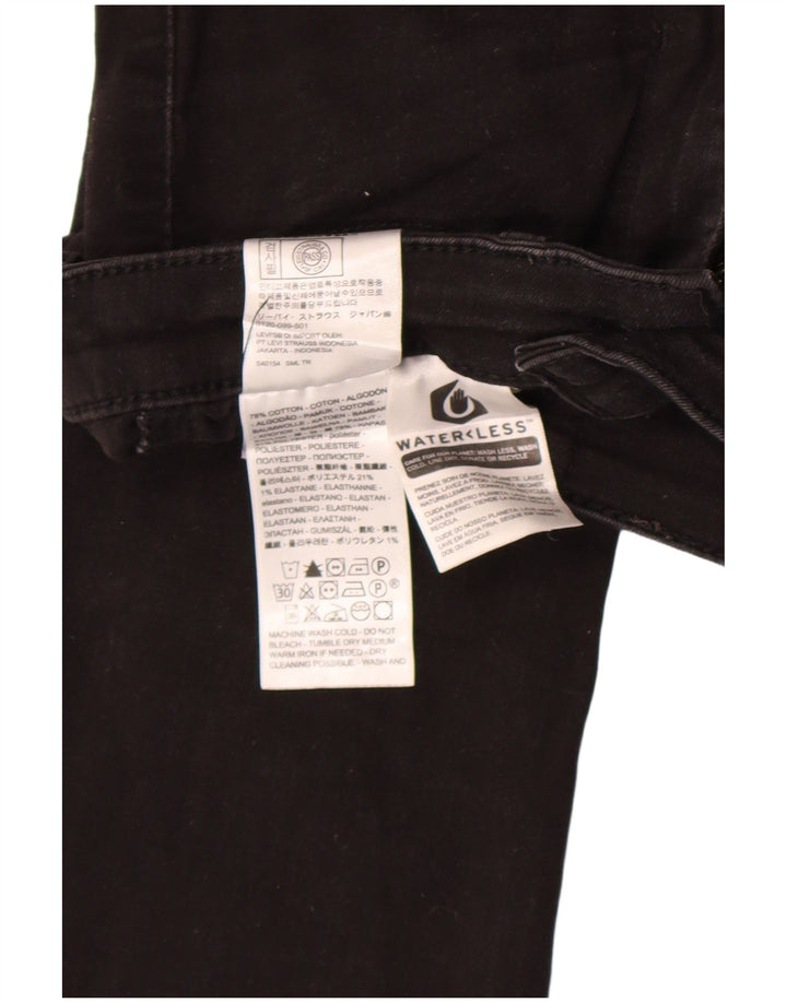 Levi's Damen 725 Bootcut-Jeans mit hohem Bund, W24, L32, schwarze Baumwolle