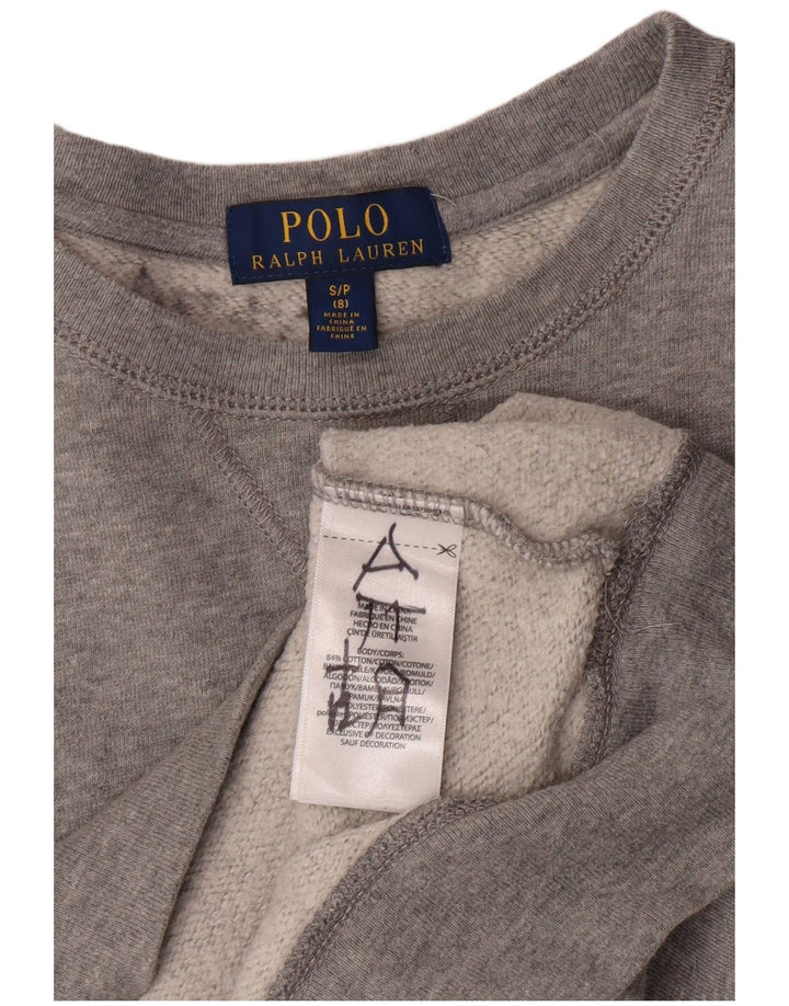 Polo Ralph Lauren Jungen-Sweatshirt, Pullover, 7–8 Jahre, Größe S, Grau, Baumwolle