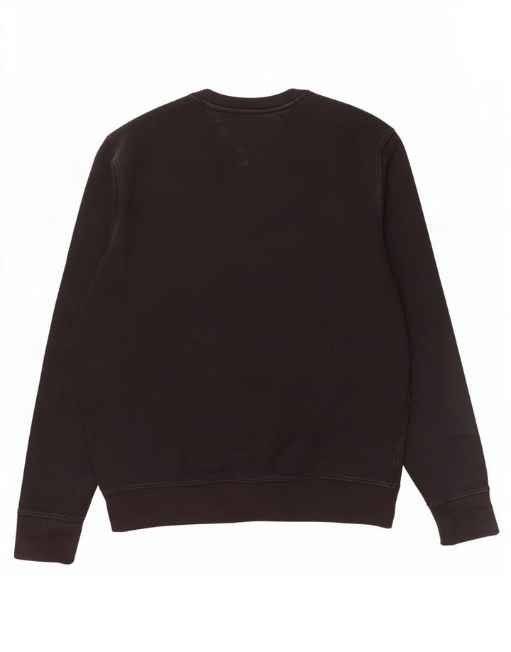 Tommy Hilfiger Herren-Sweatshirt mit Grafik, mittlere schwarze Baumwolle