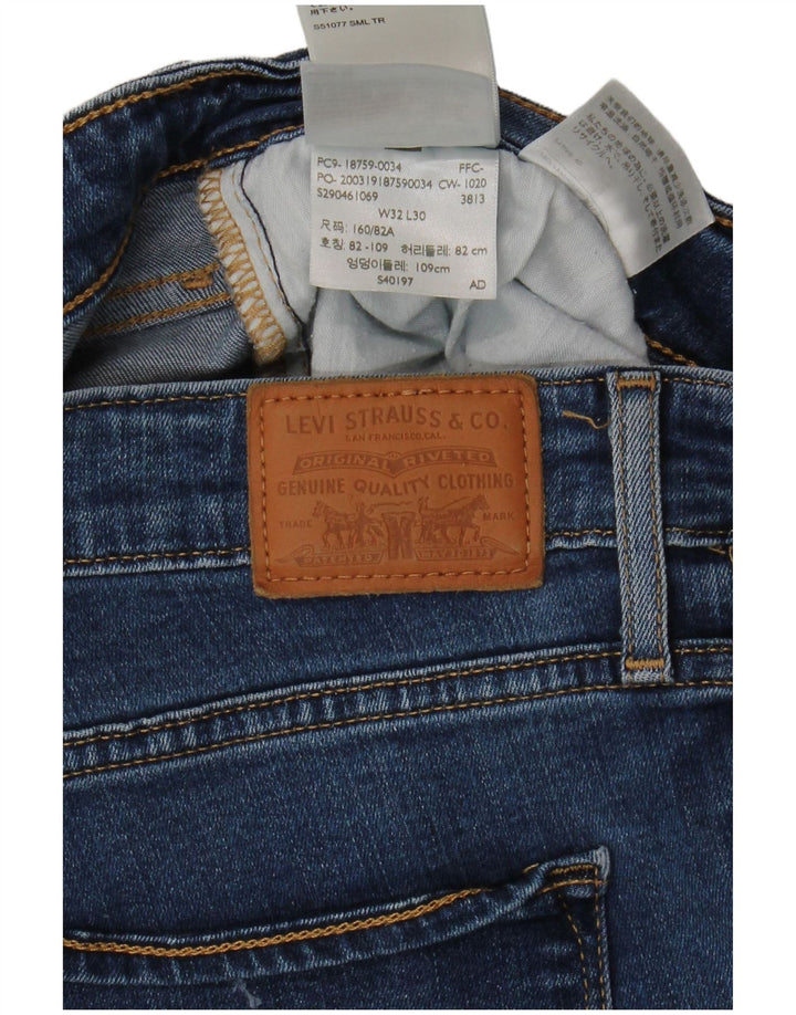 Levi's Damen 725 Bootcut-Jeans mit hohem Bund, W32 L30, blaues Lyocell