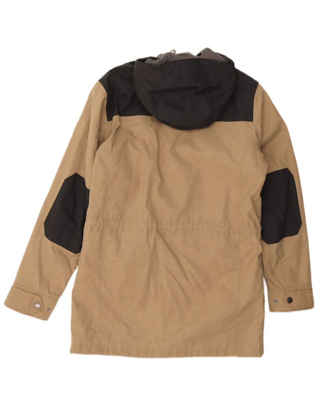 Jack Wolfskin Herren-Parka mit Kapuze, UK 36/38, Mittelbeige, Farbblock