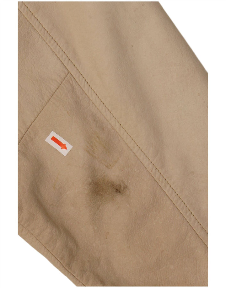 WESTBURY Herren Lederjacke UK 38 Medium Beige Leder