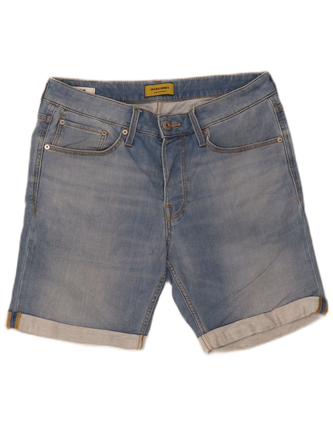 Jack & Jones Herren-Jeansshorts, normal, Größe M, W32, Blau, Baumwolle