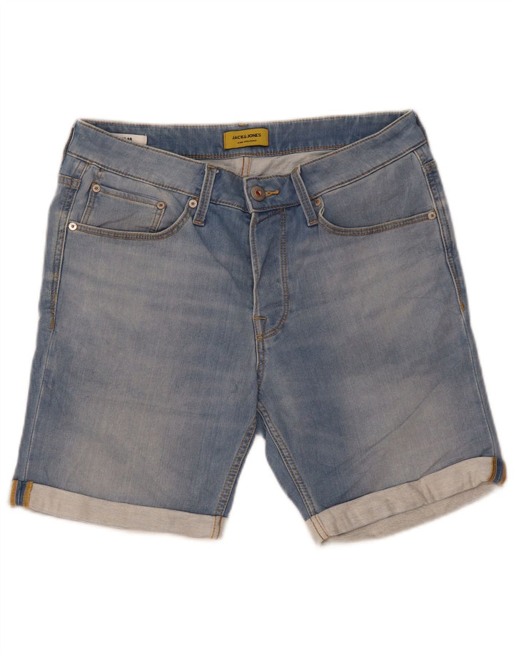 Jack & Jones Herren-Jeansshorts, normal, Größe M, W32, Blau, Baumwolle