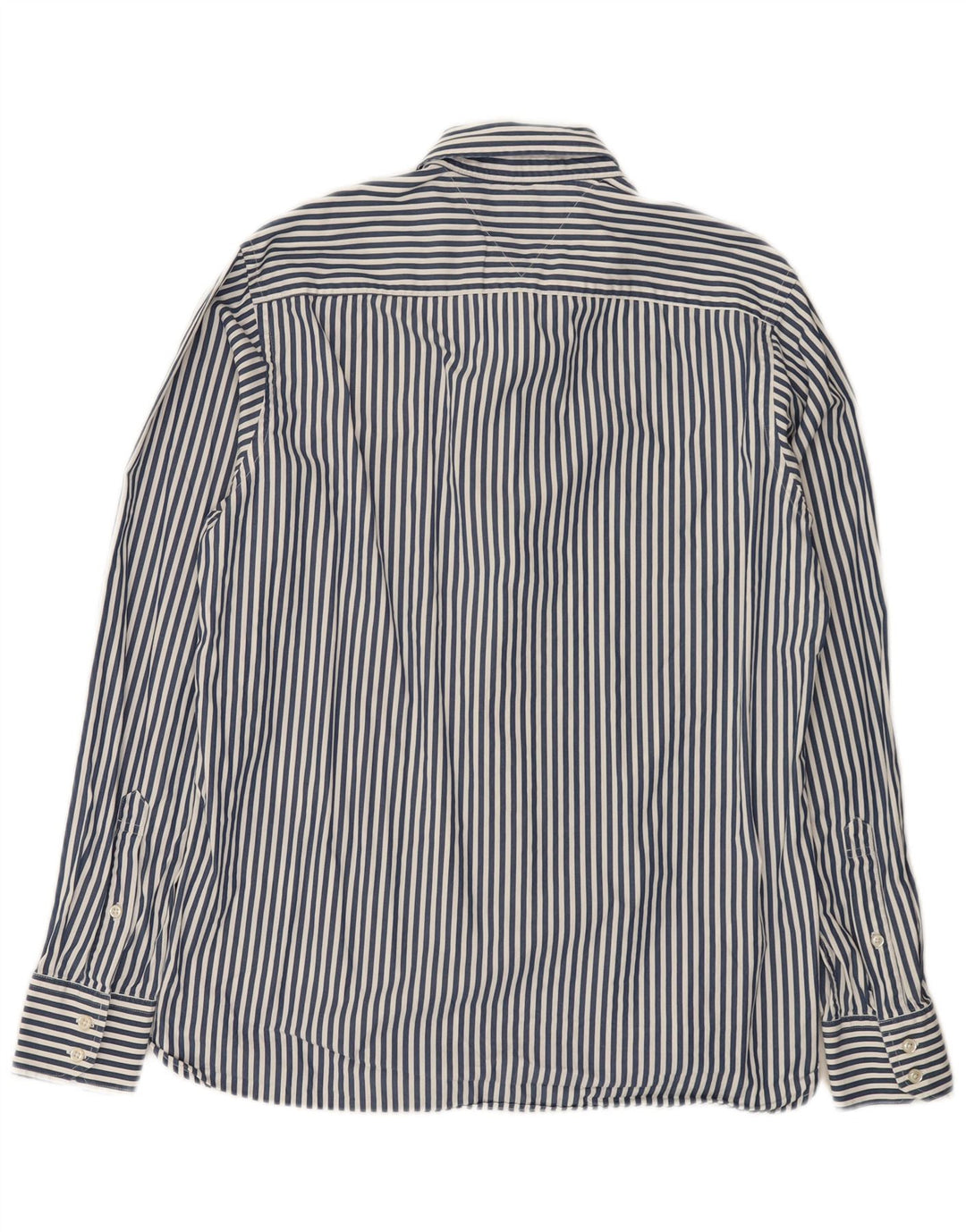 Tommy Hilfiger Herrenhemd mittelblau gestreift aus Baumwolle