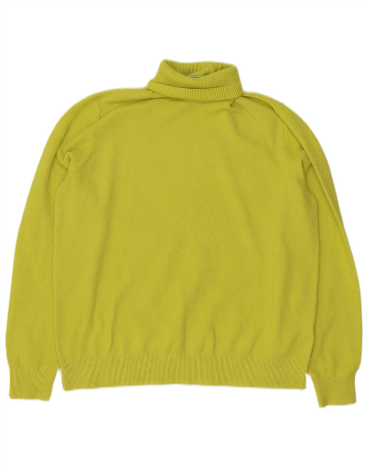Marks & Spencer Herren-Rollkragenpullover aus mittelgrünem Polyester