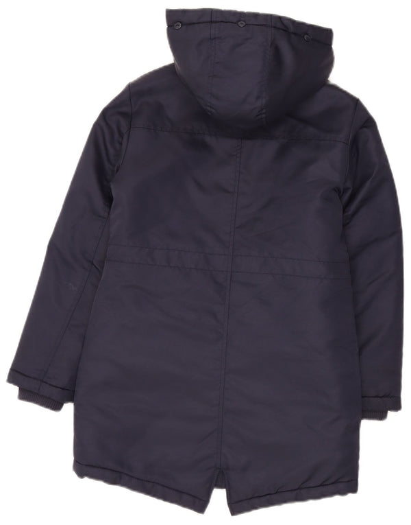 Lipsy Wattierter Mantel mit Kapuze für Mädchen, 9–10 Jahre, Marineblau, Polyamid