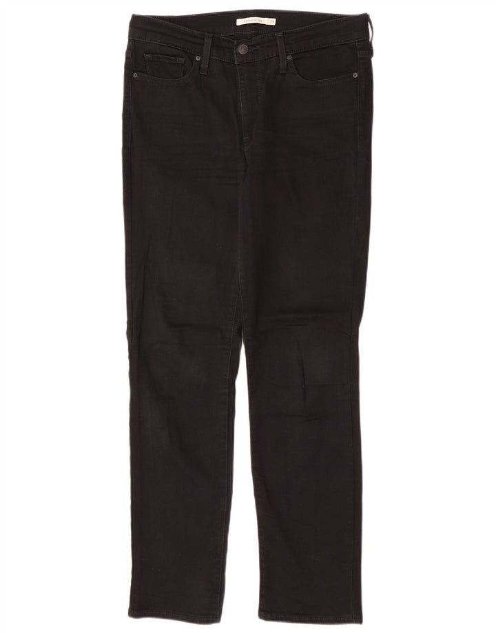 Levi's Damen 312 Shaping Slim Jeans W29 L30 Schwarze Baumwolle