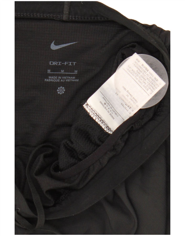 Nike Damen Dri Fit Graphic Sport Shorts UK 14 Medium Schwarz Polyester