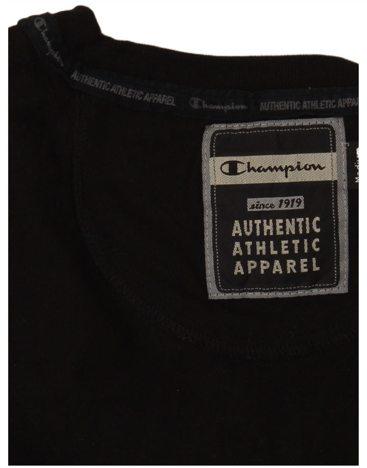 Champion Herren Top Langarm Medium Schwarz