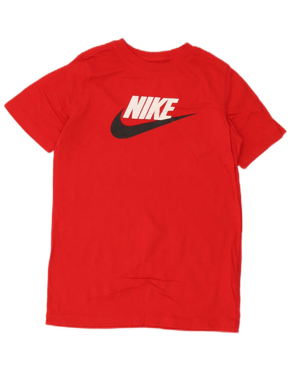 Nike T-Shirt mit Grafik für Jungen, 12–13 Jahre, Größe L, aus roter Baumwolle
