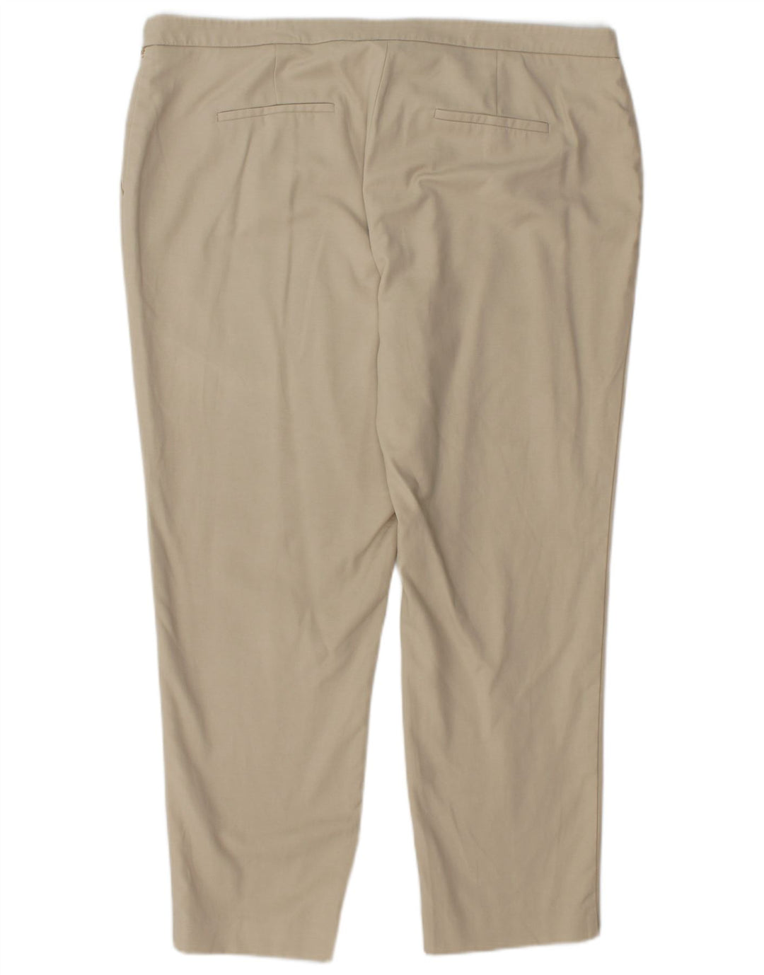 CALVIN KLEIN Gerade geschnittene Damenhose US 16 2XL W38 L27 Beige