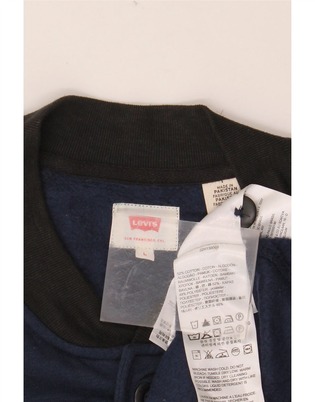 LEVI'S Herren-Unijacke, UK 40, groß, marineblau, Colourblock-Baumwolle