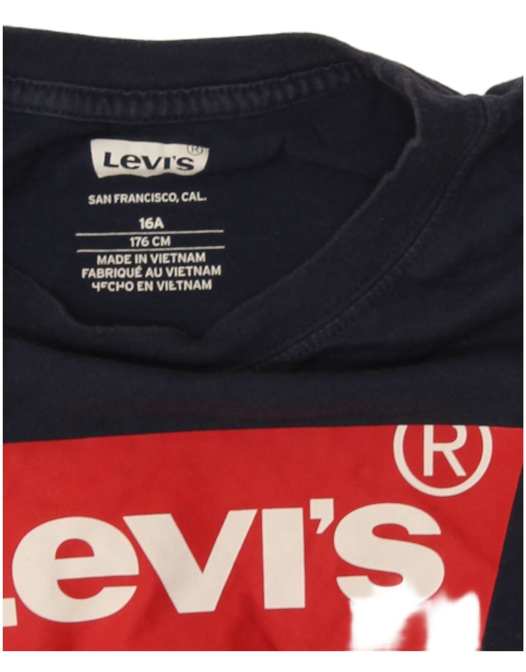 Levi's T-Shirt-Oberteil für Jungen mit Grafik, 15–16 Jahre, Marineblau