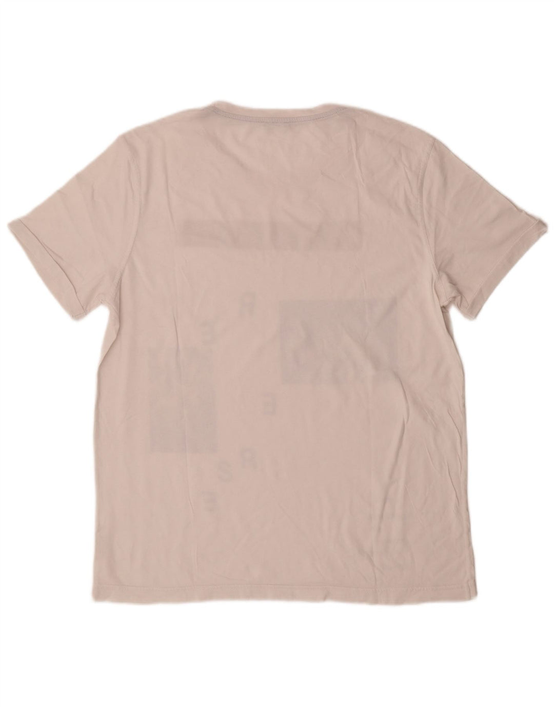 Benetton Herren-T-Shirt mit Grafik, Mittelweiß
