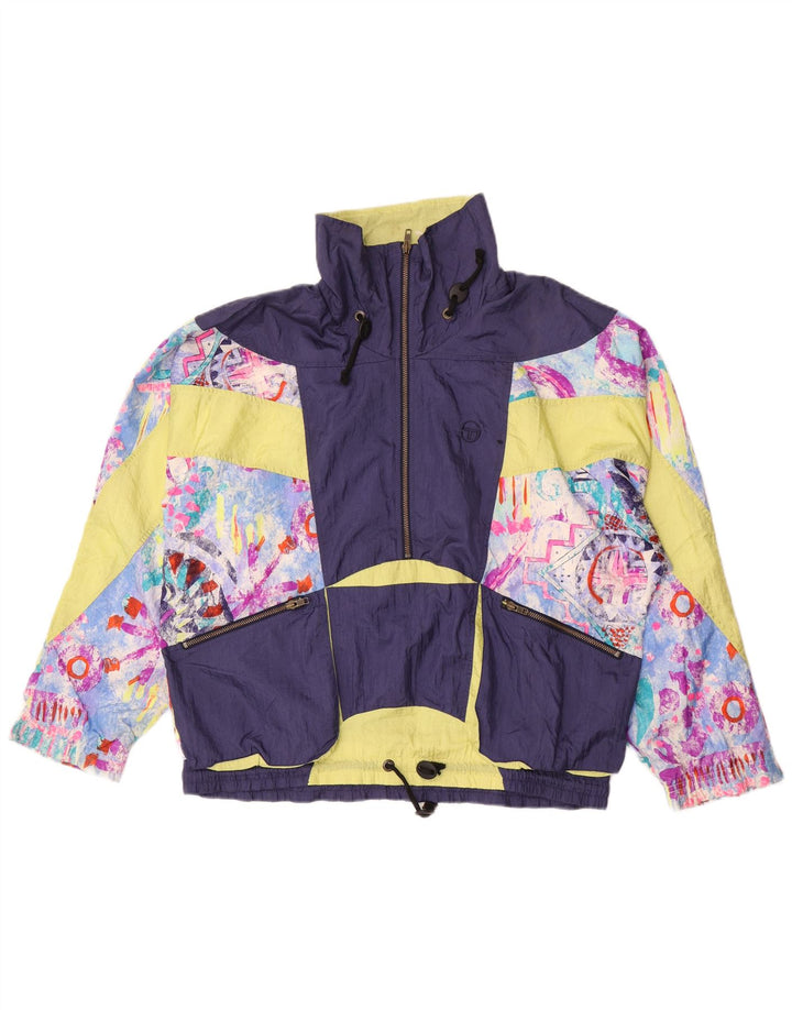 Sergio Tacchini übergroße Trainingsjacke für Damen, Größe 46, Lila
