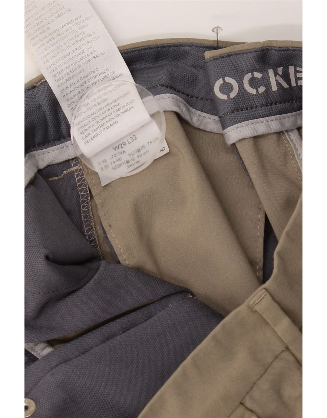Dockers Herren Slim Chinohose W29 L32 Beige Polyester