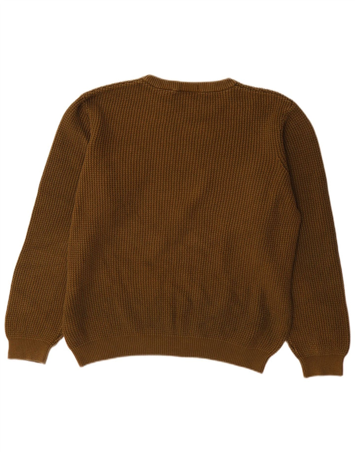 Timberland Herren-Pullover mit Rundhalsausschnitt, groß, Khaki, Baumwolle