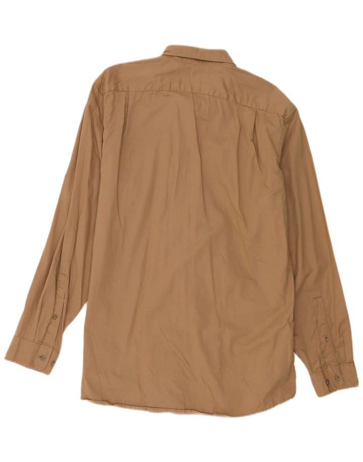 Eddie Bauer Herren-Hemd, groß, beige, Baumwolle