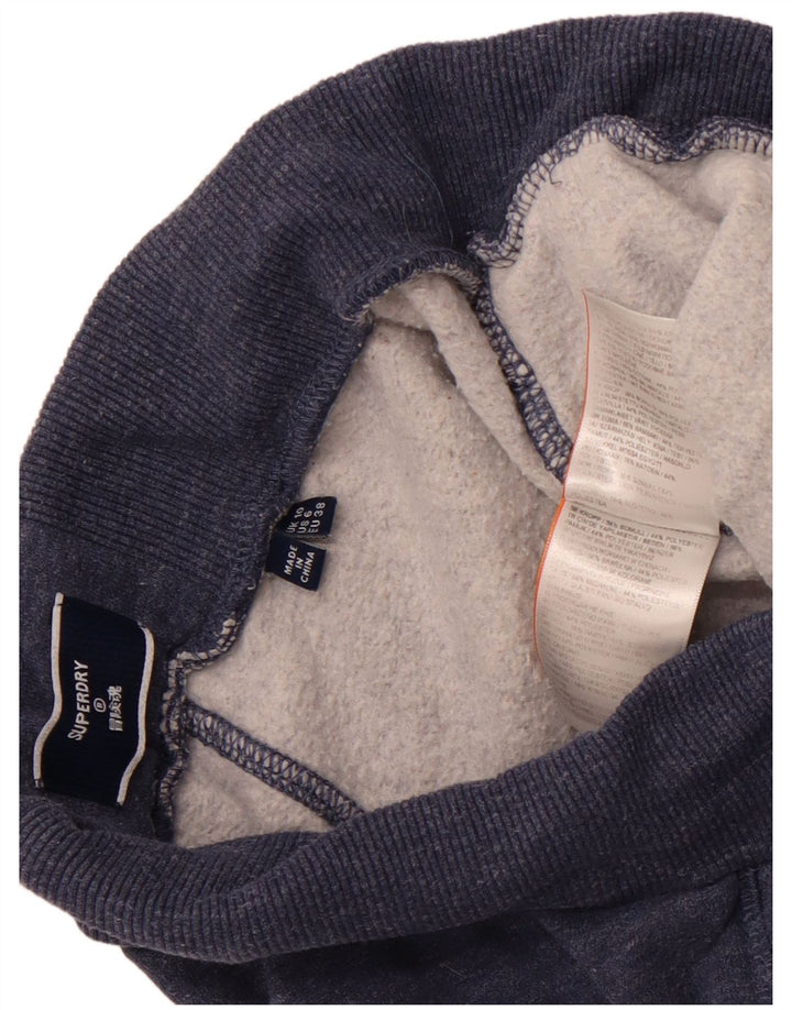 Superdry Damen-Trainingshose, Jogginghose, UK 10, Größe S, Marineblau gefleckt