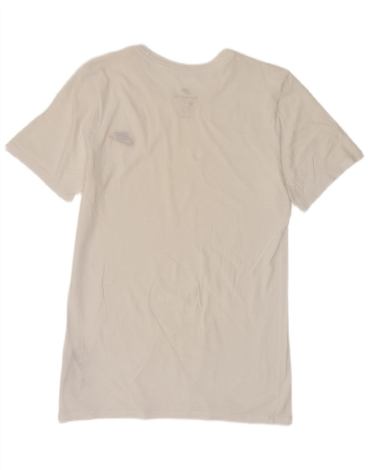 Nike Herren T-Shirt Top Small aus weißer Baumwolle