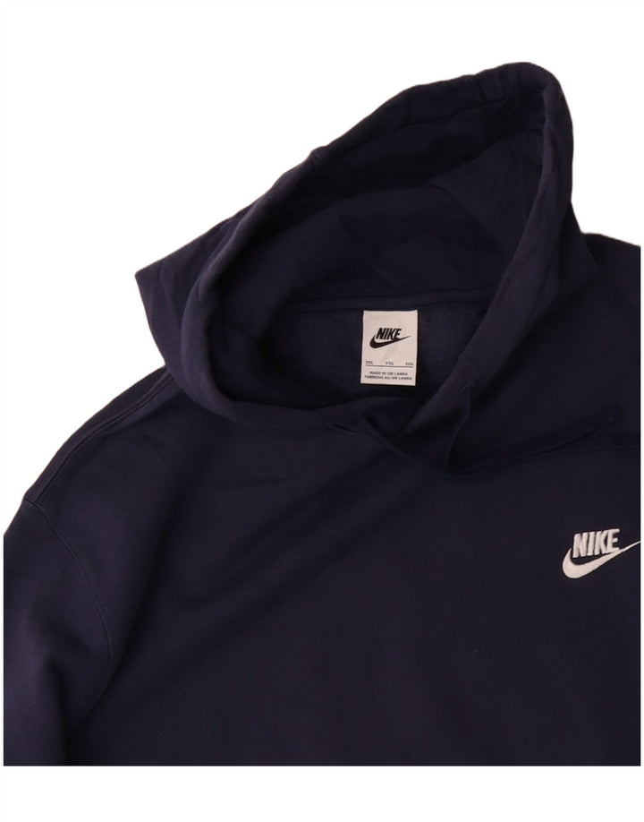 NIKE Herren Kapuzenpullover 2XL Marineblau Baumwolle