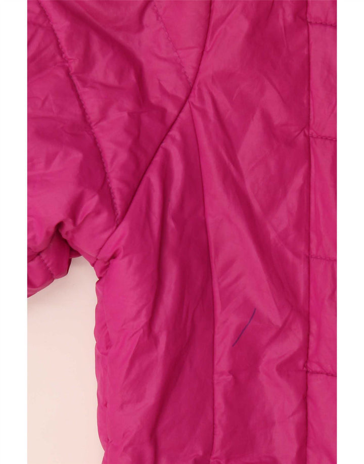 Kappa Damen-Kapuzen-Übergröße, wattierte Jacke, UK 10, Größe S, rosa, Polyester