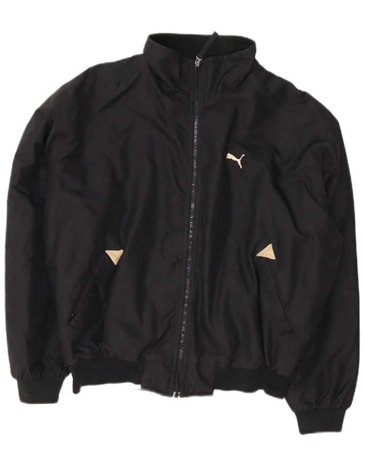 Puma Herren Loose Fit Bomberjacke UK 38 Medium Schwarz
