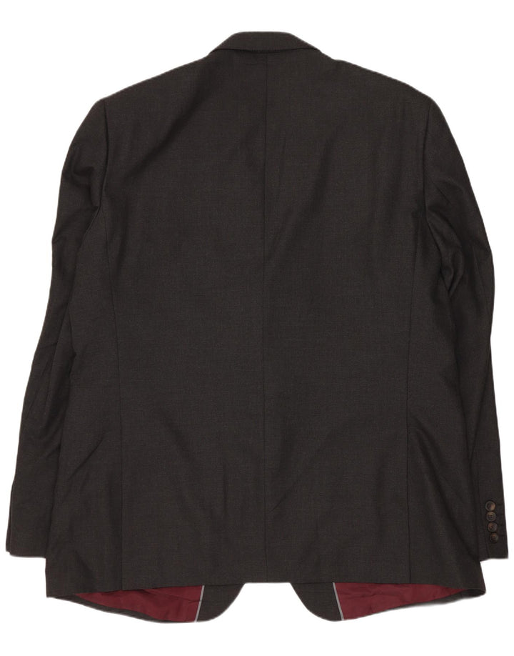 Marks & Spencer Herren-Blazer mit 2 Knöpfen, UK 46, XL, Grau, Polyester