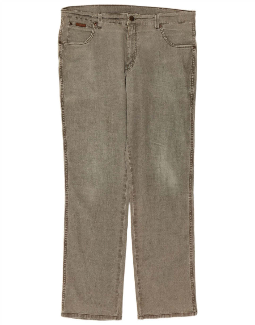 Wrangler Herren Texas Stretch Straight Jeans W36 L32 Graue Baumwolle