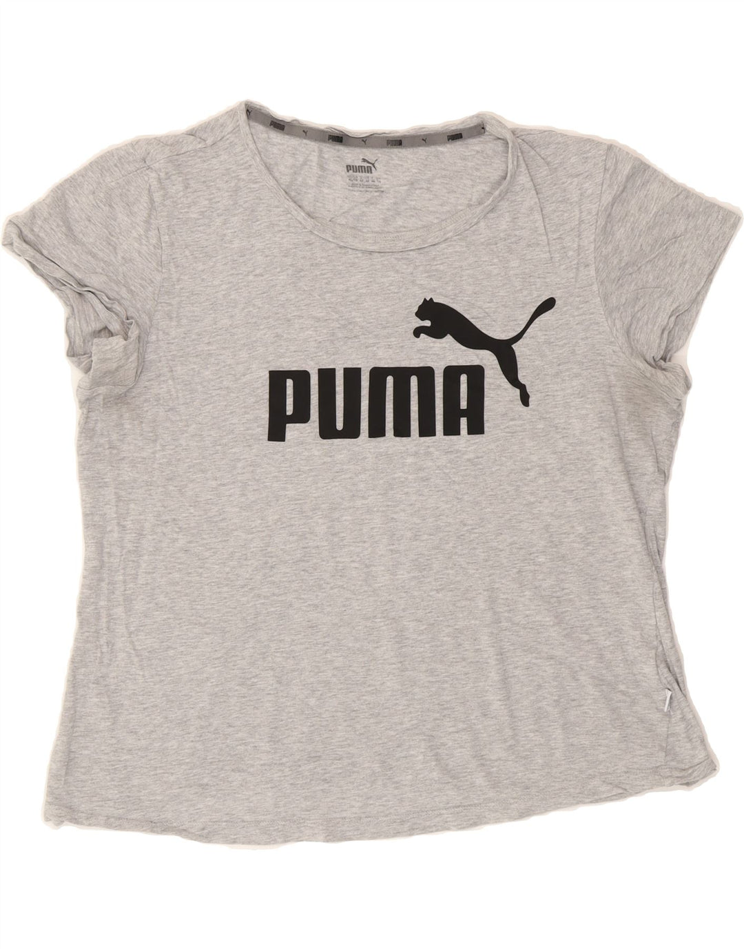 PUMA Womens Graphic T-Shirt Top UK 16 Large Grey Vintage Puma and Second-Hand Puma from Messina Hembry 