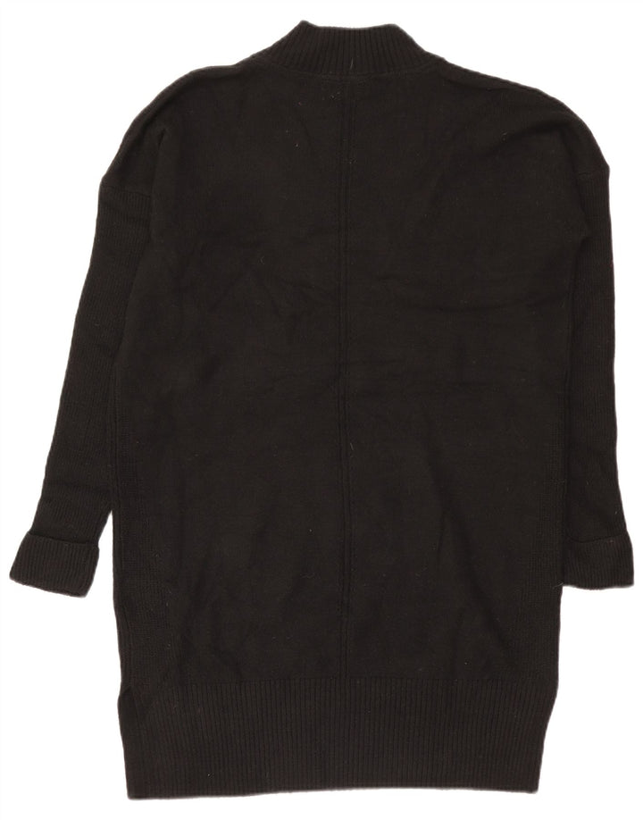 Fat Face Damen Pulloverkleid UK 12 Mittelschwarzes Polyester