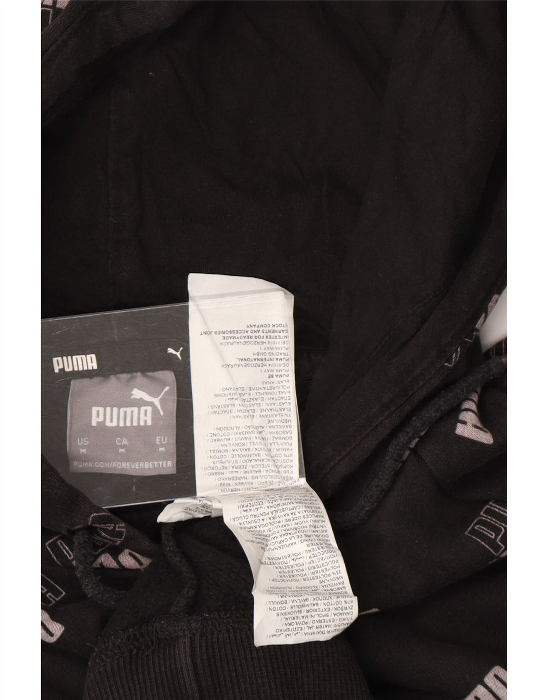 PUMA Herren Graphic Hoodie Pullover Mittelschwarze Baumwolle
