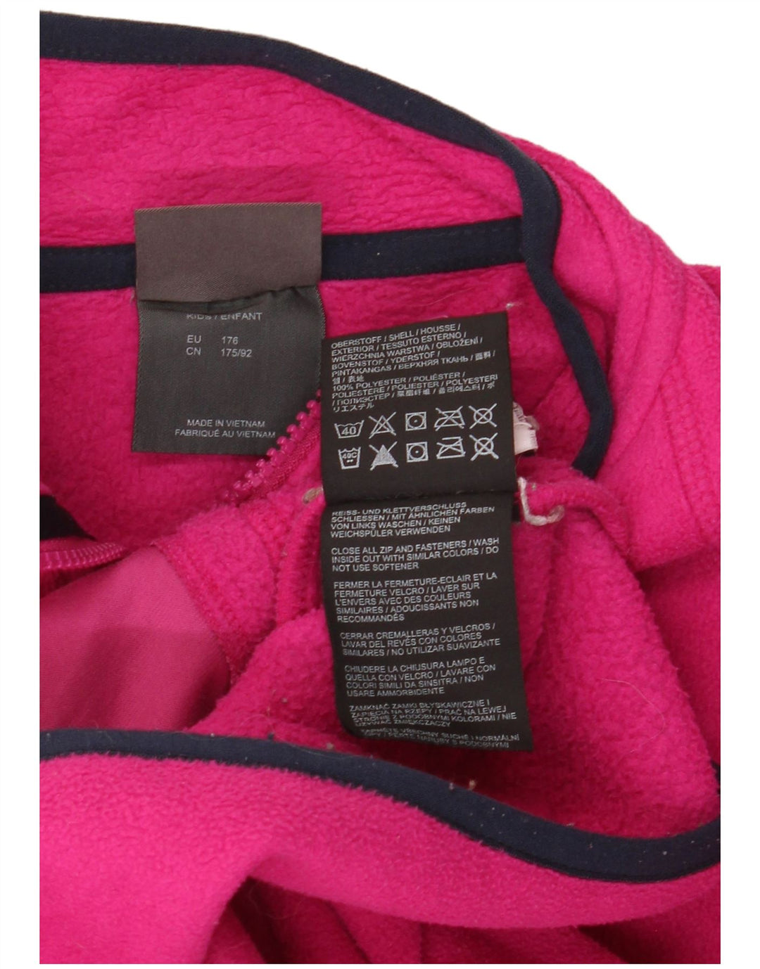 JACK WOLFSKIN Fleecejacke für Mädchen, 15–16 Jahre, rosa, Polyester