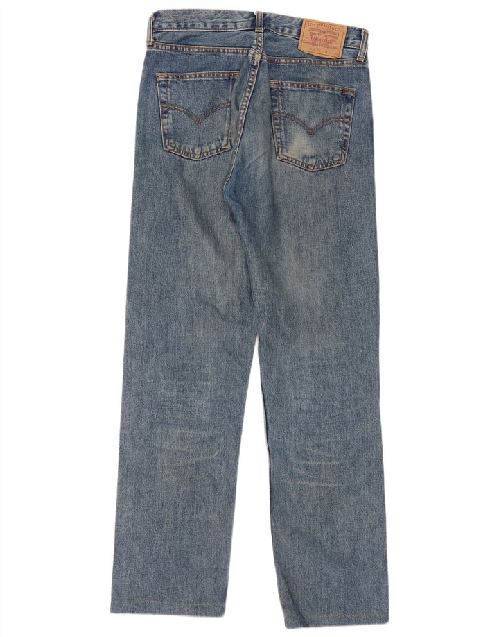 Levi's Damen 590 Straight Jeans W31 L32 Blaue Baumwolle