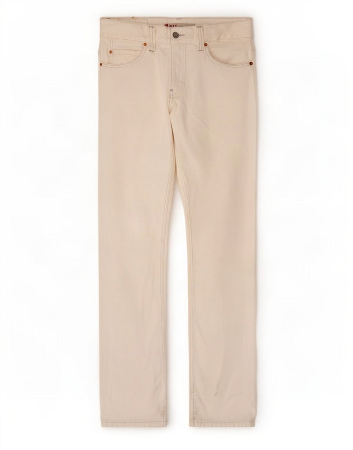 Levi's Damen 511 Slim Jeans W33 L34 Weiße Baumwolle